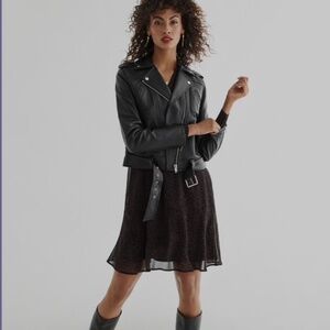 Limited Edition Cabi 4035 Outlaw Black Lambskin Jacket. Size Medium. NWOT